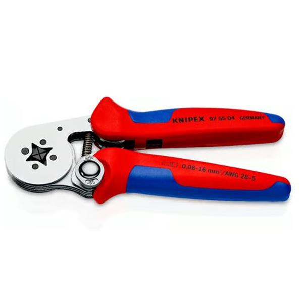 Crimpadora autoajustable Knipex para punteras (crimpado en cuadradillo)