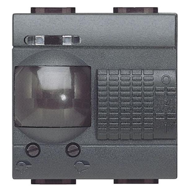 BTICINO INTERRUPTOR CON SENSOR DE MOVIMIENTO IR 2M ANTRACITA 3 HILOS