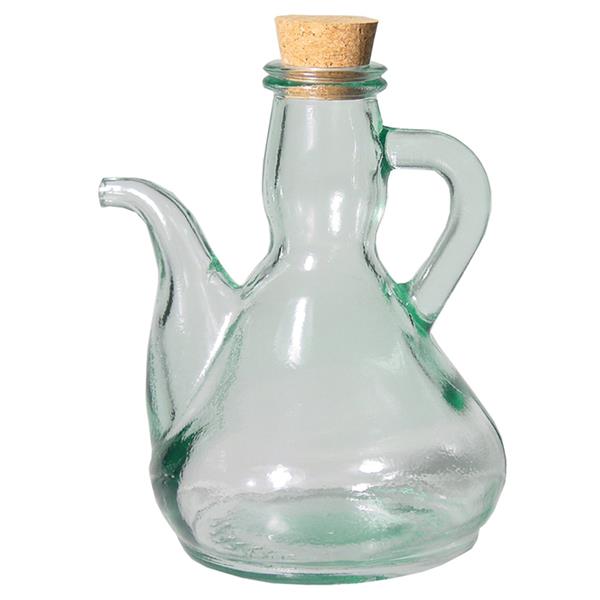 ACEITERA CRISTAL TAPON CORCHO 1/4L.