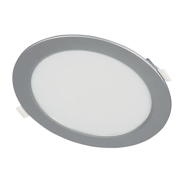 APLIQUE REDOND.EMPOT. 6500K LED 12W PLAT
