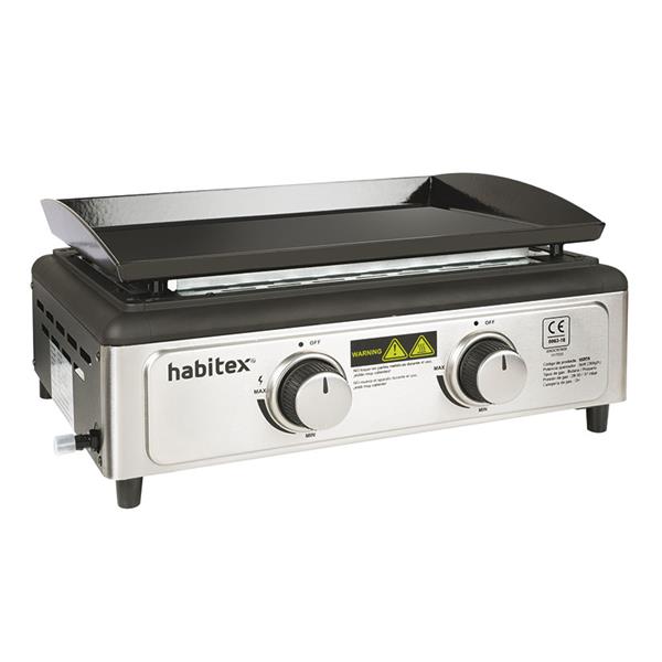 Barbacoa-plancha gas Bontempo 50. 53x46xh23 cm.