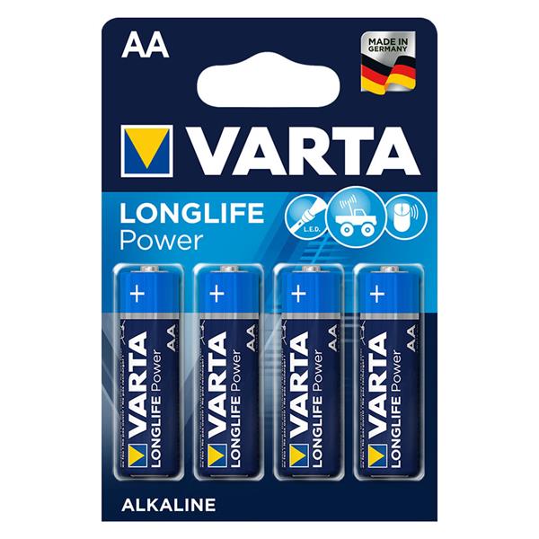 PILA ALCALINA VARTA LONGLIFE POWER 4906 AA (blister 4 unidades)