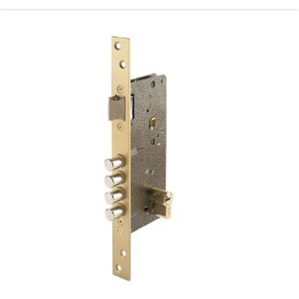 CERRADURA 700B DS15 DESCENTRADA LATON. 77mm. ENTRADA 50mm. CILINDRO 70mm.