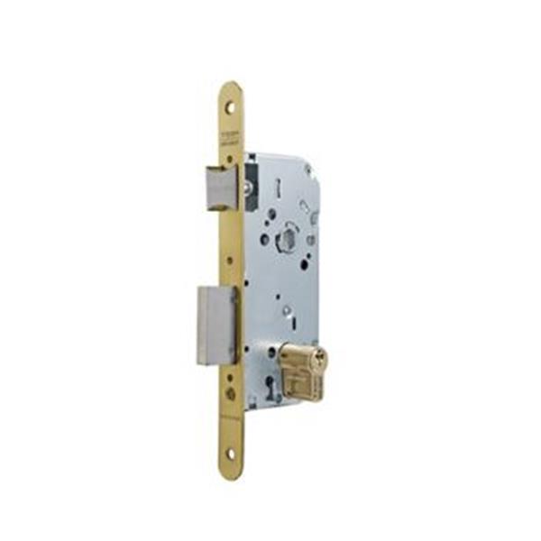 CERRADURA EMBUTIR MADERA YALE 700. LATONADA 80 mm. ENTRADA 50mm.