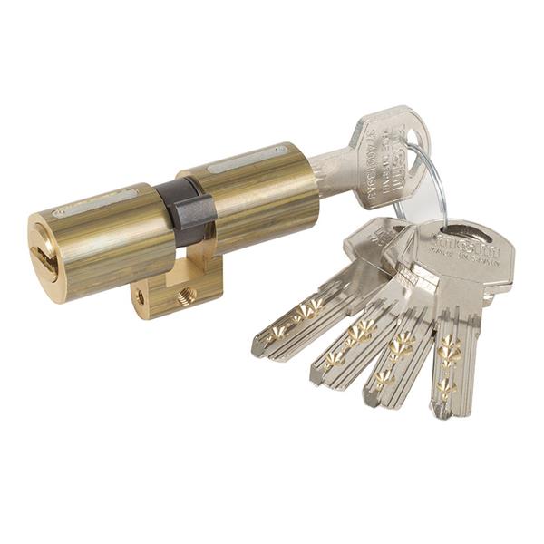CILINDRO SEGURIDAD PERFIL SUIZO 33x33 LATON MCM