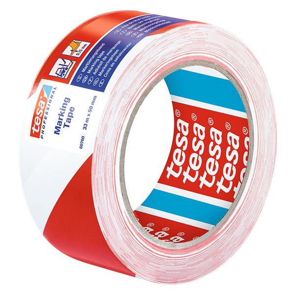 CINTA DE SE&Ntilde;ALIZACION BICOLOR ROJA