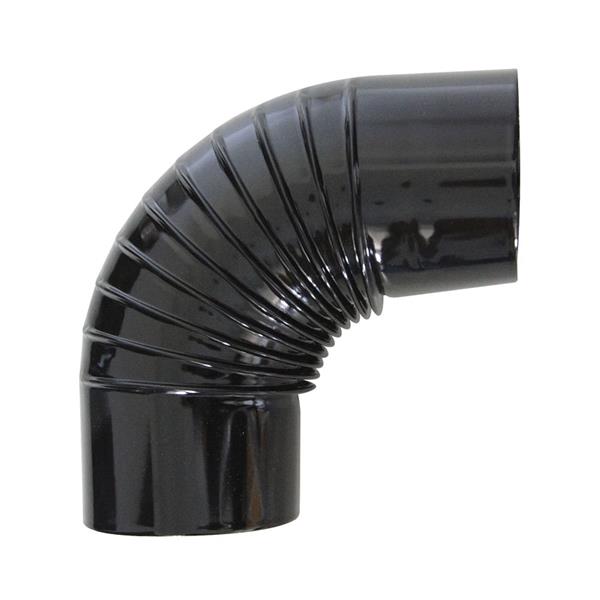 CODO 90&ordm; VITRIFICADO NEGRO &Oslash;120