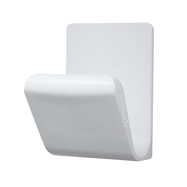 COLGADOR ADHESIVO. PLASTICO.BLCO. 1
