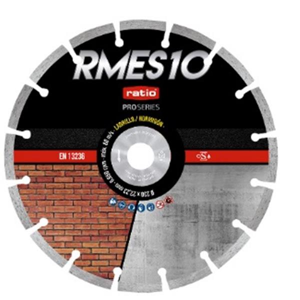 Disco segm.laser RMES10 230mm. RATIO.