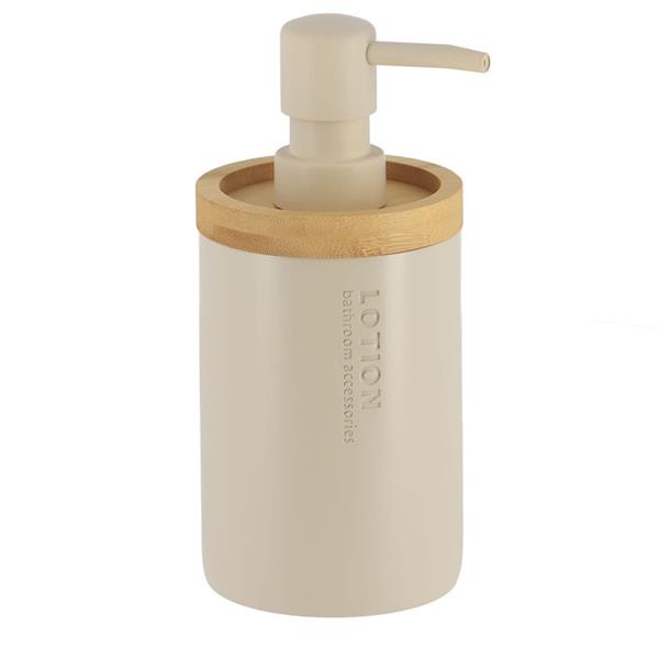Dosificador jabon poliresina beige