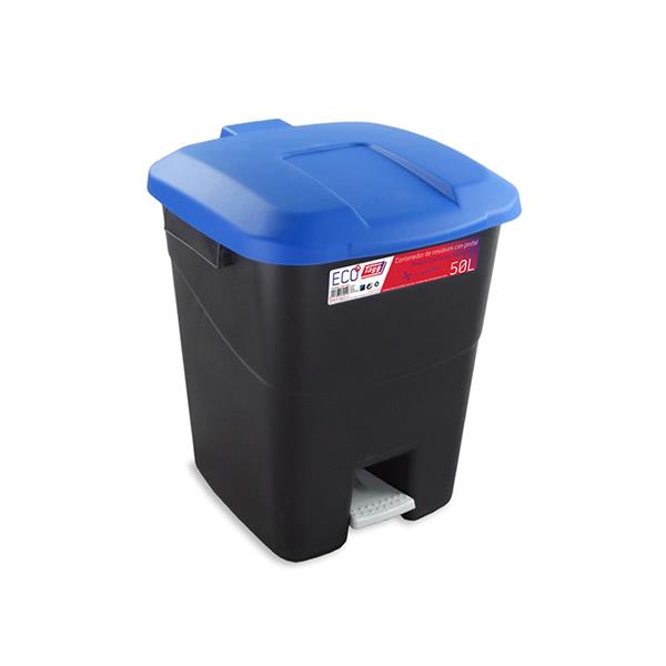 Eco Tayg 50 l. negro/ azul con Pedal