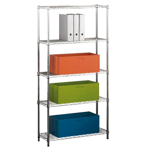 ESTANTERIA 5 BALDAS REGULABLE 180X9