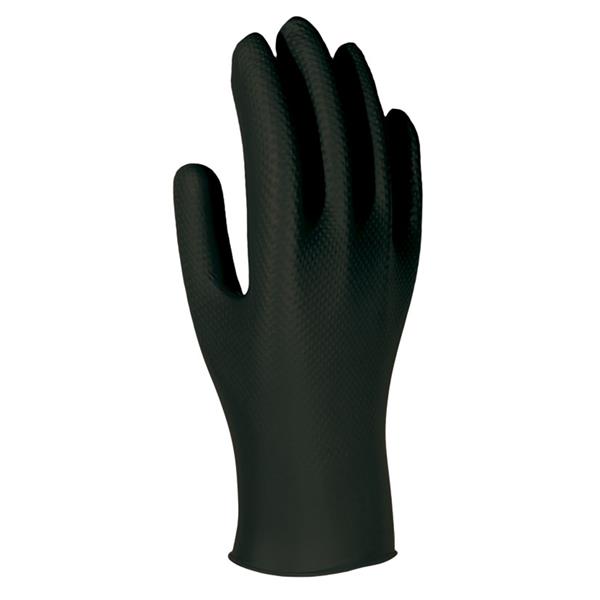 GUANTE DESECHABLE NITRILO UNIGRIP NEGRO 50 UNIDADES, TALLA 8