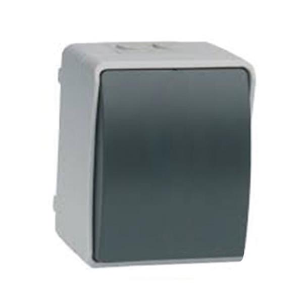 INTERRUPTOR / CONMUTADOR GRIS ESTANCO