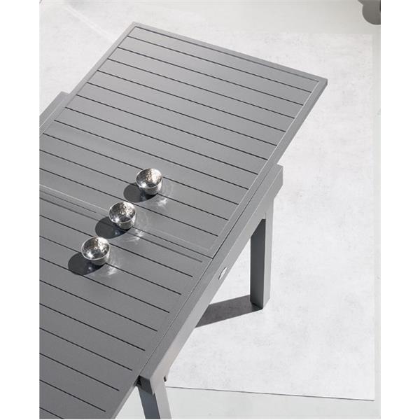 Mesa extensible 90/180 Serie Piazza Grafito