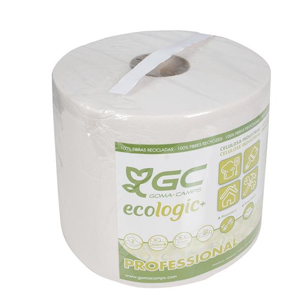 Papel secamanos reciclado 2 capas 1000 usos