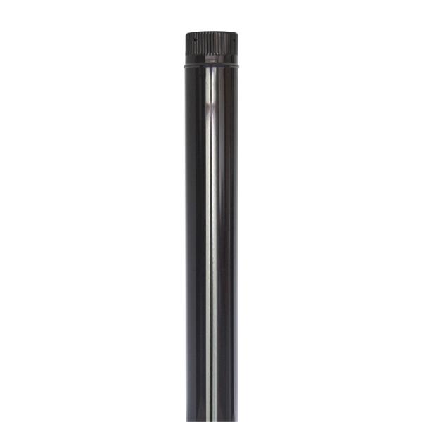 TUBO ESTUFA VITRIF NEGRO 1 M . &Oslash; 10