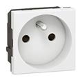 TOMA DE CORRIENTE HORIZONTAL Y VERTICAL LEGRAND MOSAIC NORMA FRANCESA IP41 BLANCA