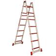 ESCALERA DE FIBRA DE VIDRIO DE DOBLE SUBIDA CON 6+6 PELDA&Ntilde;OS.