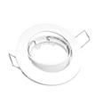ARO CIRCULAR BASCULANTE BLANCO CON PORTALAMOARAS GU10