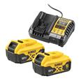 Kit 2 Bater&iacute;as carril XR 18V Li-Ion 5Ah y Cargador XR 12V - 18V carril Li