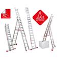 ESCALERA PROFESIONAL FARAONE PELDA&Ntilde;O ANCHO 3 TRAMOS 6 PELDA&Ntilde;OS
