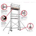TORRE MOVIL FARAONE TOP SYSTEM 75 - 75x180 - para altura de trabajo m&aacute;xima 4,5 metros