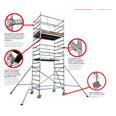 TORRE MOVIL FARAONE TOP SYSTEM 135 - 135x180 - para altura de trabajo m&aacute;xima 6,5 metros