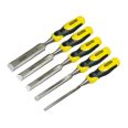 Juego de formones Stanley&reg; Filo Biselado de 5 piezas 6, 10, 15, 20, 25mm