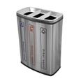 PAPELERA RECICLAJE NOFER GRAN CAPACIDAD 3 COMPARTIMENTOS