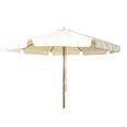 Parasol madera 3 m. Color crudo. Polea